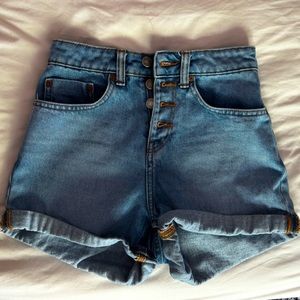 Roxy High Waist button up shorts